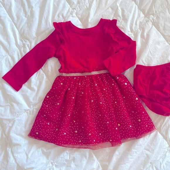 18 month red dress LNMQLPDBS Toddler Princess Dress Up Classy Dress Baby Girl Red Dress 6-9 Month Girl Clothes Winter Gifts for Family Christmas Gifts 18 Months Boy, 2-3 Years
